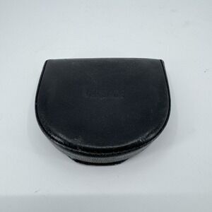 RARE Vintage GIANNI VERSACE, BLACK Leather Coin Purse Men's Wallet Made In Italy